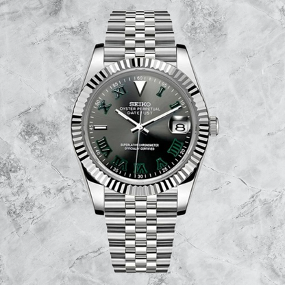 Seiko Mod Datejust Classic Black