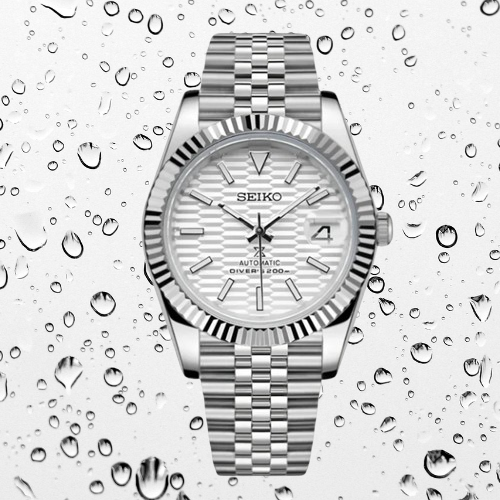 Seiko Mod Datejust Classic White