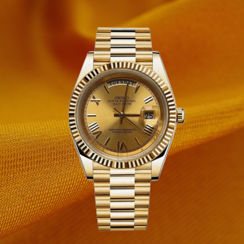 Seiko Mod Day-Date Full Gold