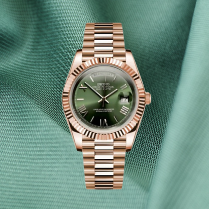Seiko Mod Day-Date Mint Green